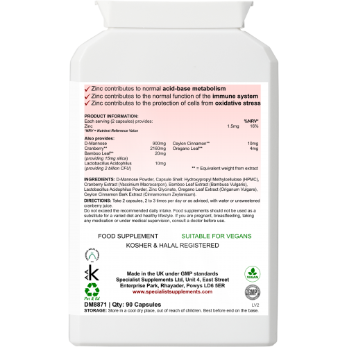 D-Mannose Complex Capsules