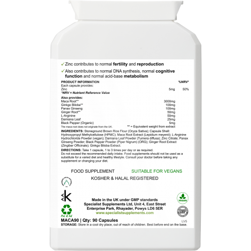 Maca Complex Plus Capsules - Sexual health and fertility formula