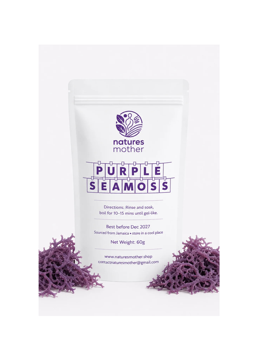 Purple Dried Sea-Moss - Mineral-Rich & Radiant Energy