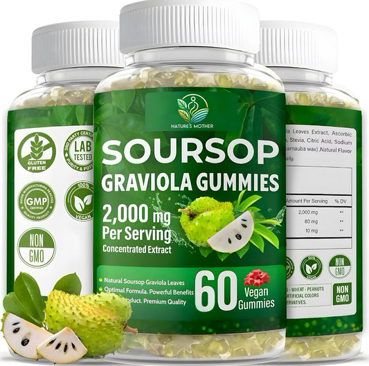 Soursop Graviola Leaf Gummies - Immune System Powerhouse