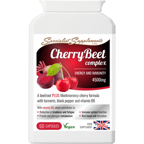 CherryBeet Capsules with Black Pepper and Curcumin
