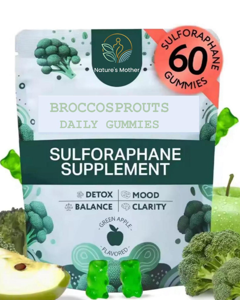 60 Sulforaphane High Potency Clean Natural Broccoli Sprout Extract Vegan gummy’s