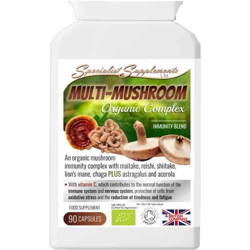 Multi-Mushroom Organic Blend Capsules - Immune Support Focus Super-food