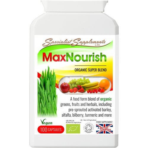 MaxNourish Organic Multi-nutrient Superfood Supplement Capsules
