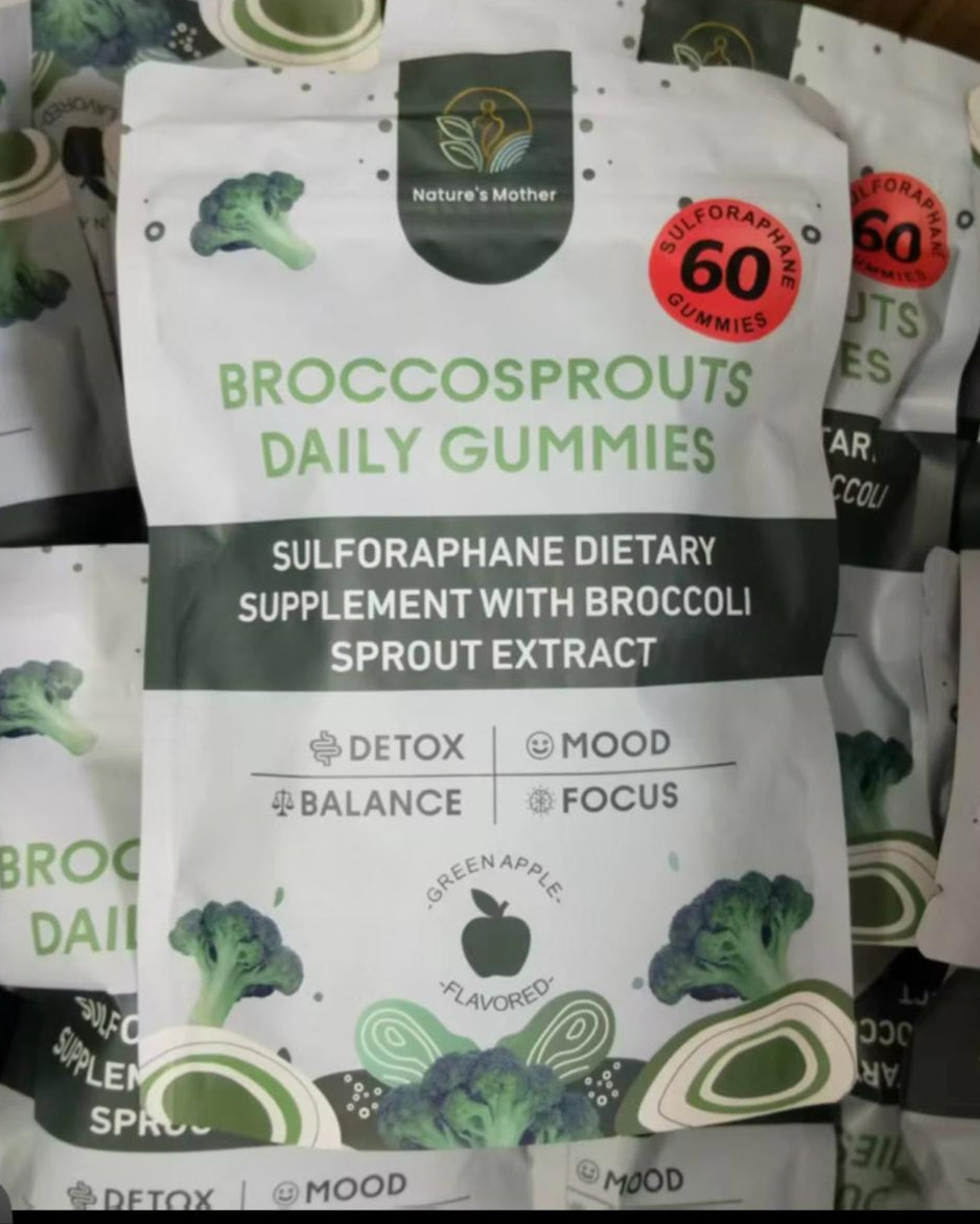 60 Sulforaphane High Potency Clean Natural Broccoli Sprout Extract Vegan gummy’s