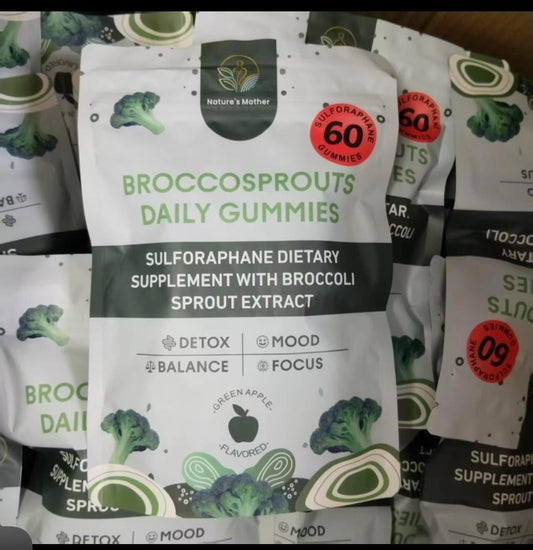 60 Sulforaphane High Potency Clean Natural Broccoli Sprout Extract Vegan gummy’s