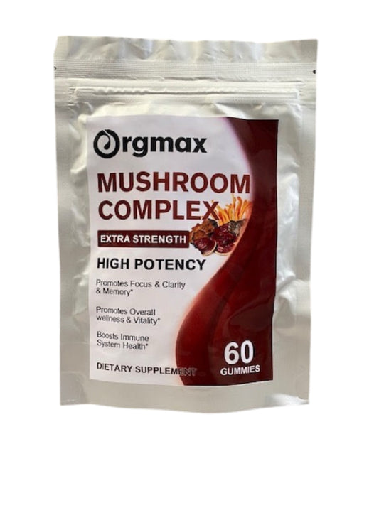 Mushroom Complex Mix Gummies - LION MANE BRAIN FOCUS + 9 MUSHROOM SUPER FOODS