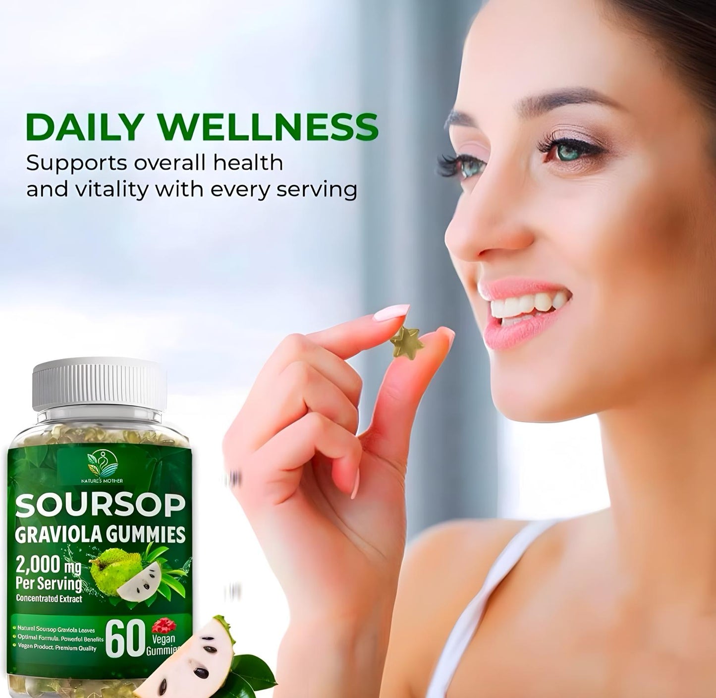 Soursop Graviola Leaf Gummies - Immune System Powerhouse